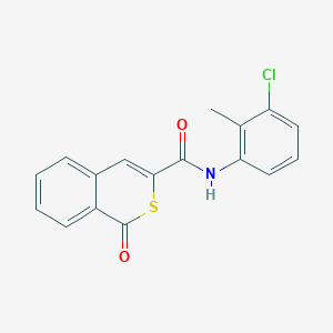 N-(3-chloro-2-methylphenyl)-1-oxo-1H-isothiochromene-3-carboxamide