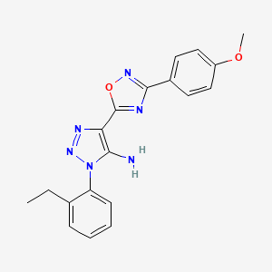 3-(2-Ethylphenyl)-5-[3-(4-methoxyphenyl)-1,2,4-oxadiazol-5-yl]triazol-4-amine