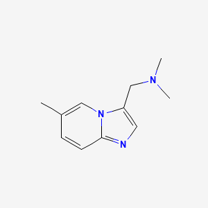 molecular formula C11H15N3 B2937766 N,N-dimethyl-1-(6-methylimidazo[1,2-a]pyridin-3-yl)methanamine CAS No. 885949-46-2