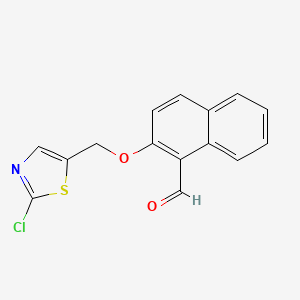 2-[(2-Chloro-1,3-thiazol-5-yl)methoxy]naphthalene-1-carbaldehyde