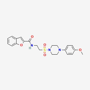 N-(2-((4-(4-methoxyphenyl)piperazin-1-yl)sulfonyl)ethyl)benzofuran-2-carboxamide