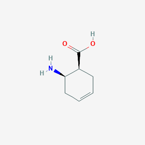 molecular formula C7H11NO2 B2937780 (1S,6R)-6-aminocyclohex-3-ene-1-carboxylic acid CAS No. 54162-90-2; 97945-19-2