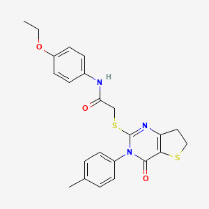 N-(4-ethoxyphenyl)-2-((4-oxo-3-(p-tolyl)-3,4,6,7-tetrahydrothieno[3,2-d]pyrimidin-2-yl)thio)acetamide