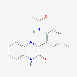 molecular formula C17H15N3O2 B2937809 N-[4-methyl-2-(3-oxo-4H-quinoxalin-2-yl)phenyl]acetamide CAS No. 878424-83-0