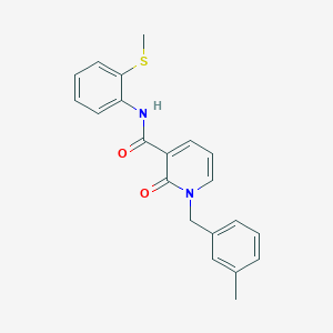 1-(3-methylbenzyl)-N-(2-(methylthio)phenyl)-2-oxo-1,2-dihydropyridine-3-carboxamide