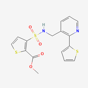 methyl 3-(N-((2-(thiophen-2-yl)pyridin-3-yl)methyl)sulfamoyl)thiophene-2-carboxylate