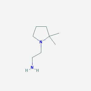 molecular formula C8H18N2 B2937819 2-(2,2-Dimethylpyrrolidin-1-yl)ethanamine CAS No. 35018-17-8
