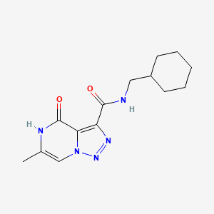 N-(cyclohexylmethyl)-6-methyl-4-oxo-4,5-dihydro[1,2,3]triazolo[1,5-a]pyrazine-3-carboxamide