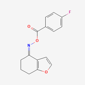 4-{[(4-Fluorobenzoyl)oxy]imino}-6,7-dihydro-1-benzofuran