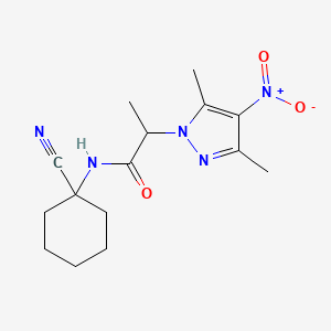 N-(1-cyanocyclohexyl)-2-(3,5-dimethyl-4-nitropyrazol-1-yl)propanamide