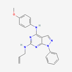 N~4~-(4-methoxyphenyl)-1-phenyl-N~6~-(prop-2-en-1-yl)-1H-pyrazolo[3,4-d]pyrimidine-4,6-diamine