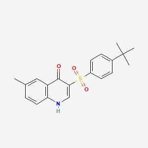 B2937835 3-[(4-tert-butylphenyl)sulfonyl]-6-methylquinolin-4(1H)-one CAS No. 872199-92-3