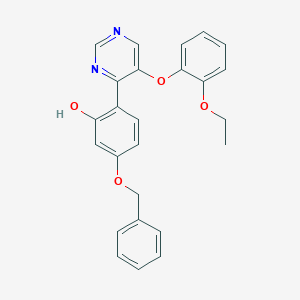 5-(Benzyloxy)-2-(5-(2-ethoxyphenoxy)pyrimidin-4-yl)phenol