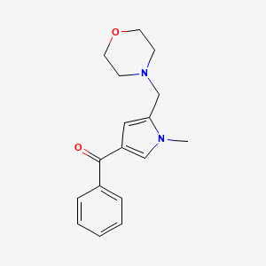 [1-methyl-5-(morpholinomethyl)-1H-pyrrol-3-yl](phenyl)methanone