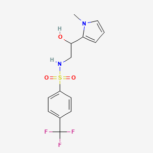 N-(2-hydroxy-2-(1-methyl-1H-pyrrol-2-yl)ethyl)-4-(trifluoromethyl)benzenesulfonamide