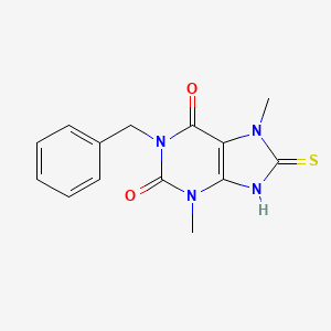 1-benzyl-3,7-dimethyl-8-sulfanylidene-9H-purine-2,6-dione