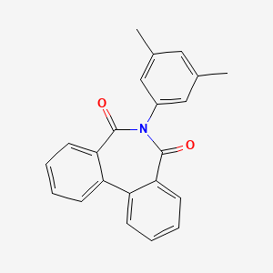 molecular formula C22H17NO2 B2937992 9-(3,5-dimethylphenyl)-9-azatricyclo[9.4.0.0^{2,7}]pentadeca-1(11),2(7),3,5,12,14-hexaene-8,10-dione CAS No. 533868-12-1