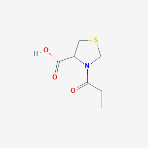 molecular formula C7H11NO3S B2937994 3-Propanoyl-1,3-thiazolidine-4-carboxylic acid CAS No. 41663-58-5
