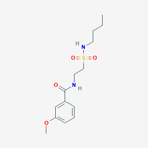 molecular formula C14H22N2O4S B2938053 N-[2-(butylsulfamoyl)ethyl]-3-methoxybenzamide CAS No. 899979-26-1