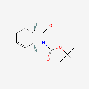 molecular formula C12H17NO3 B2938098 tert-butyl (1S,6R)-8-oxo-7-azabicyclo[4.2.0]oct-4-ene-7-carboxylate CAS No. 1335031-84-9