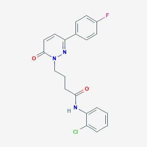 molecular formula C20H17ClFN3O2 B2938103 N-(2-chlorophenyl)-4-(3-(4-fluorophenyl)-6-oxopyridazin-1(6H)-yl)butanamide CAS No. 946266-61-1