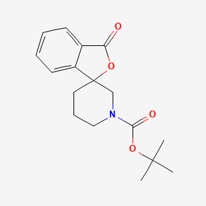 molecular formula C17H21NO4 B2938158 tert-butyl 3-oxo-3H-spiro[isobenzofuran-1,3'-piperidine]-1'-carboxylate CAS No. 1795440-20-8