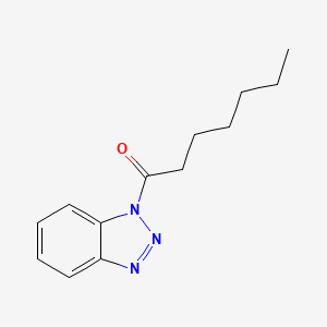 molecular formula C13H17N3O B2938230 1-(1H-1,2,3-benzotriazol-1-yl)heptan-1-one CAS No. 331672-95-8