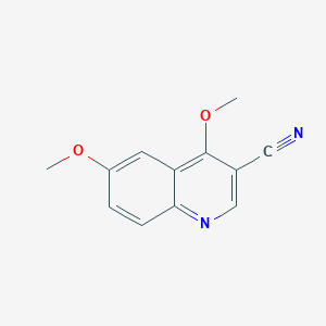 molecular formula C12H10N2O2 B2938297 4,6-Dimethoxyquinoline-3-carbonitrile CAS No. 1553679-66-5