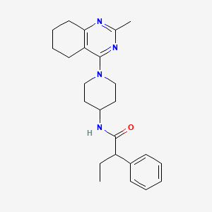 molecular formula C24H32N4O B2938303 N-[1-(2-methyl-5,6,7,8-tetrahydroquinazolin-4-yl)piperidin-4-yl]-2-phenylbutanamide CAS No. 2034443-98-4