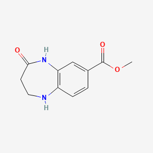 molecular formula C11H12N2O3 B2938356 methyl 4-oxo-2,3,4,5-tetrahydro-1H-1,5-benzodiazepine-7-carboxylate CAS No. 465542-64-7