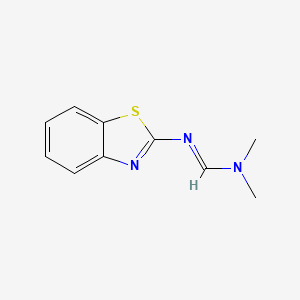 molecular formula C10H11N3S B2938433 N'-(1,3-Benzothiazol-2-YL)-N,N-dimethylimidoformamide CAS No. 853356-13-5