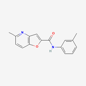 molecular formula C16H14N2O2 B2938434 5-methyl-N-(m-tolyl)furo[3,2-b]pyridine-2-carboxamide CAS No. 941969-31-9