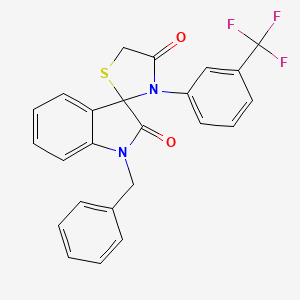 1'-Benzyl-3-[3-(trifluoromethyl)phenyl]spiro[1,3-thiazolidine-2,3'-indole]-2',4-dione