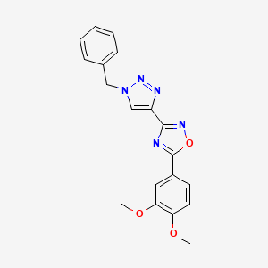 3-(1-benzyl-1H-1,2,3-triazol-4-yl)-5-(3,4-dimethoxyphenyl)-1,2,4-oxadiazole