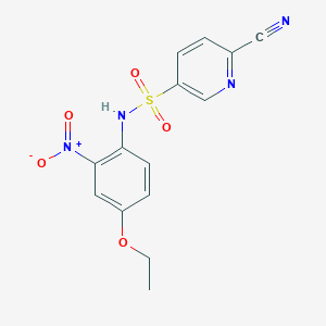 6-Cyano-N-(4-ethoxy-2-nitrophenyl)pyridine-3-sulfonamide