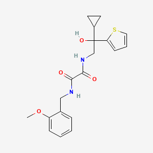 N1-(2-cyclopropyl-2-hydroxy-2-(thiophen-2-yl)ethyl)-N2-(2-methoxybenzyl)oxalamide