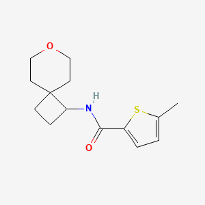 5-methyl-N-(7-oxaspiro[3.5]nonan-1-yl)thiophene-2-carboxamide