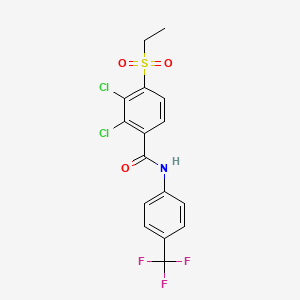 2,3-dichloro-4-(ethylsulfonyl)-N-[4-(trifluoromethyl)phenyl]benzenecarboxamide