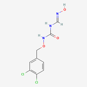 (E)-N-(3,4-Dichlorobenzyloxycarbamoyl)-N'-hydroxyformimidamide