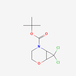 Tert-butyl 7,7-dichloro-2-oxa-5-azabicyclo[4.1.0]heptane-5-carboxylate