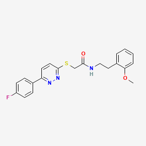 2-((6-(4-fluorophenyl)pyridazin-3-yl)thio)-N-(2-methoxyphenethyl)acetamide