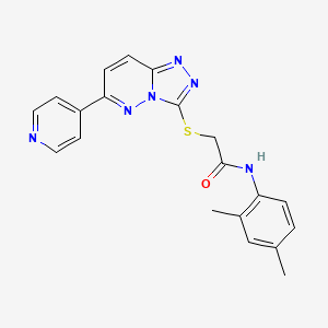 molecular formula C20H18N6OS B2938470 N-(2,4-dimethylphenyl)-2-{[6-(pyridin-4-yl)-[1,2,4]triazolo[4,3-b]pyridazin-3-yl]sulfanyl}acetamide CAS No. 877635-10-4