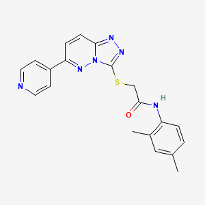N-(2,4-dimethylphenyl)-2-[(6-pyridin-4-yl[1,2,4]triazolo[4,3-b]pyridazin-3-yl)thio]acetamide
