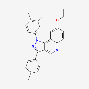 1-(3,4-dimethylphenyl)-8-ethoxy-3-(4-methylphenyl)-1H-pyrazolo[4,3-c]quinoline