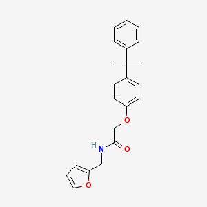 N-(furan-2-ylmethyl)-2-(4-(2-phenylpropan-2-yl)phenoxy)acetamide
