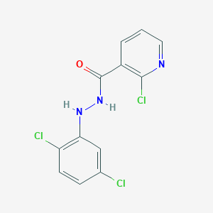 molecular formula C12H8Cl3N3O B2938498 2-chloro-N'-(2,5-dichlorophenyl)nicotinohydrazide CAS No. 477864-50-9