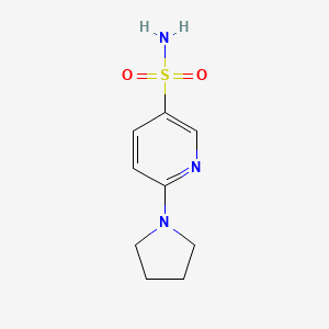 molecular formula C9H13N3O2S B2938502 6-(Pyrrolidin-1-yl)pyridine-3-sulfonamide CAS No. 877959-62-1