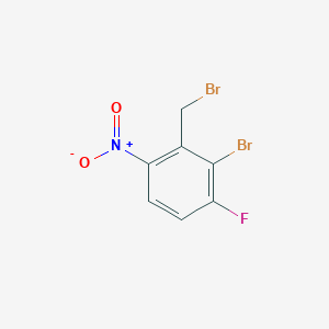 molecular formula C7H4Br2FNO2 B2938528 HE-CHEMICAL 0345531 CAS No. 1804843-96-6