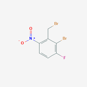 2-Bromo-3-fluoro-6-nitrobenzyl bromide