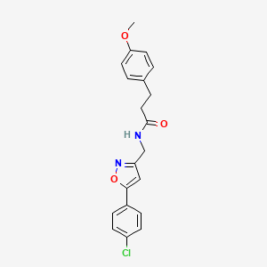 N-((5-(4-chlorophenyl)isoxazol-3-yl)methyl)-3-(4-methoxyphenyl)propanamide